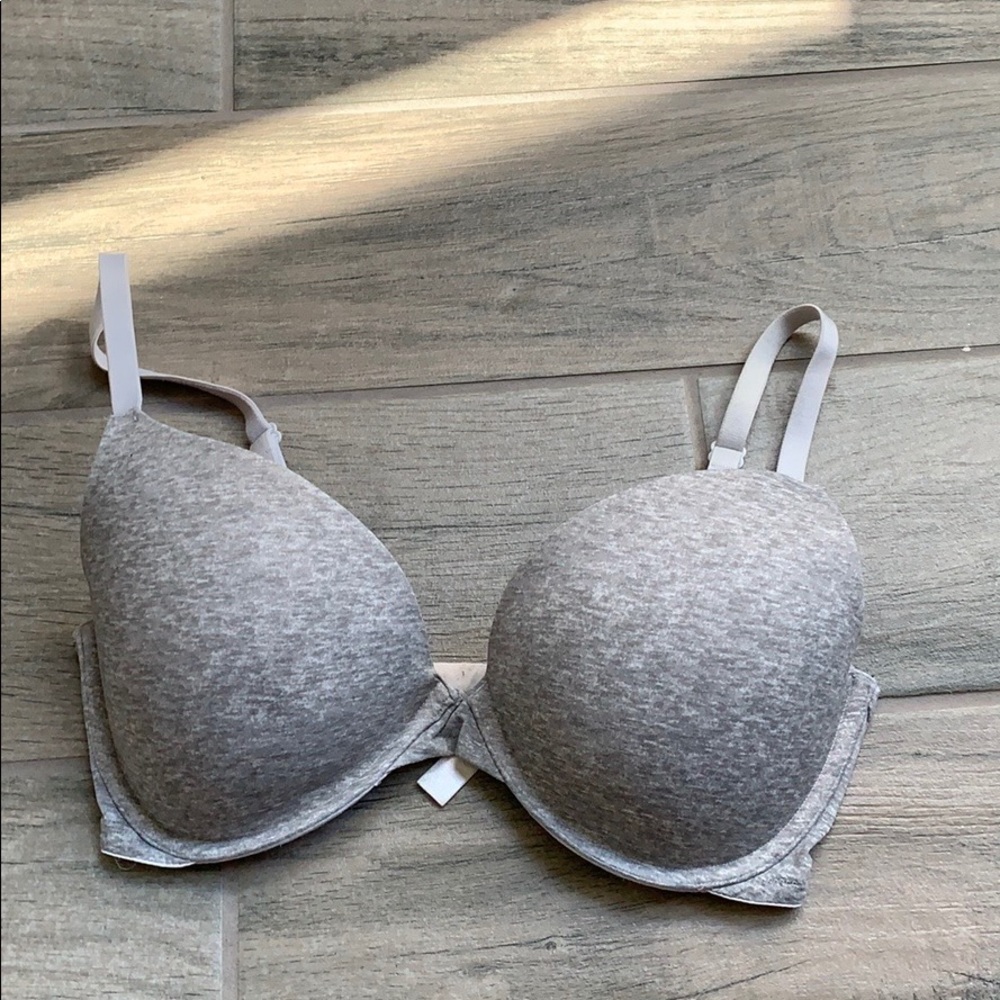 VS PINK gray Push up bra
